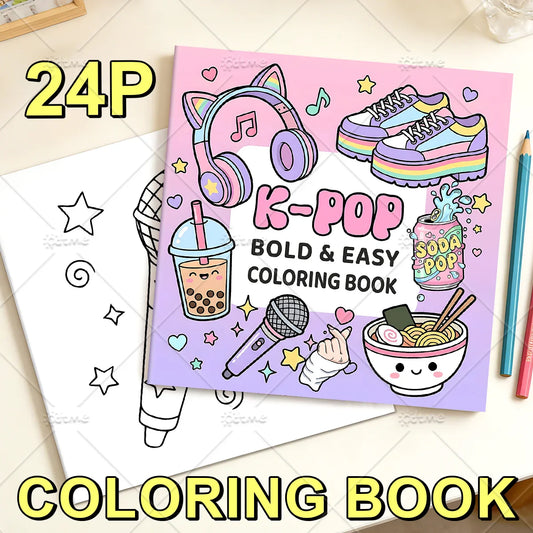 K-POP Relaxation Coloring Fun