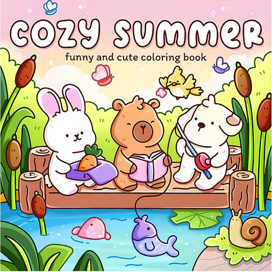 Charming Summer Coloring Book