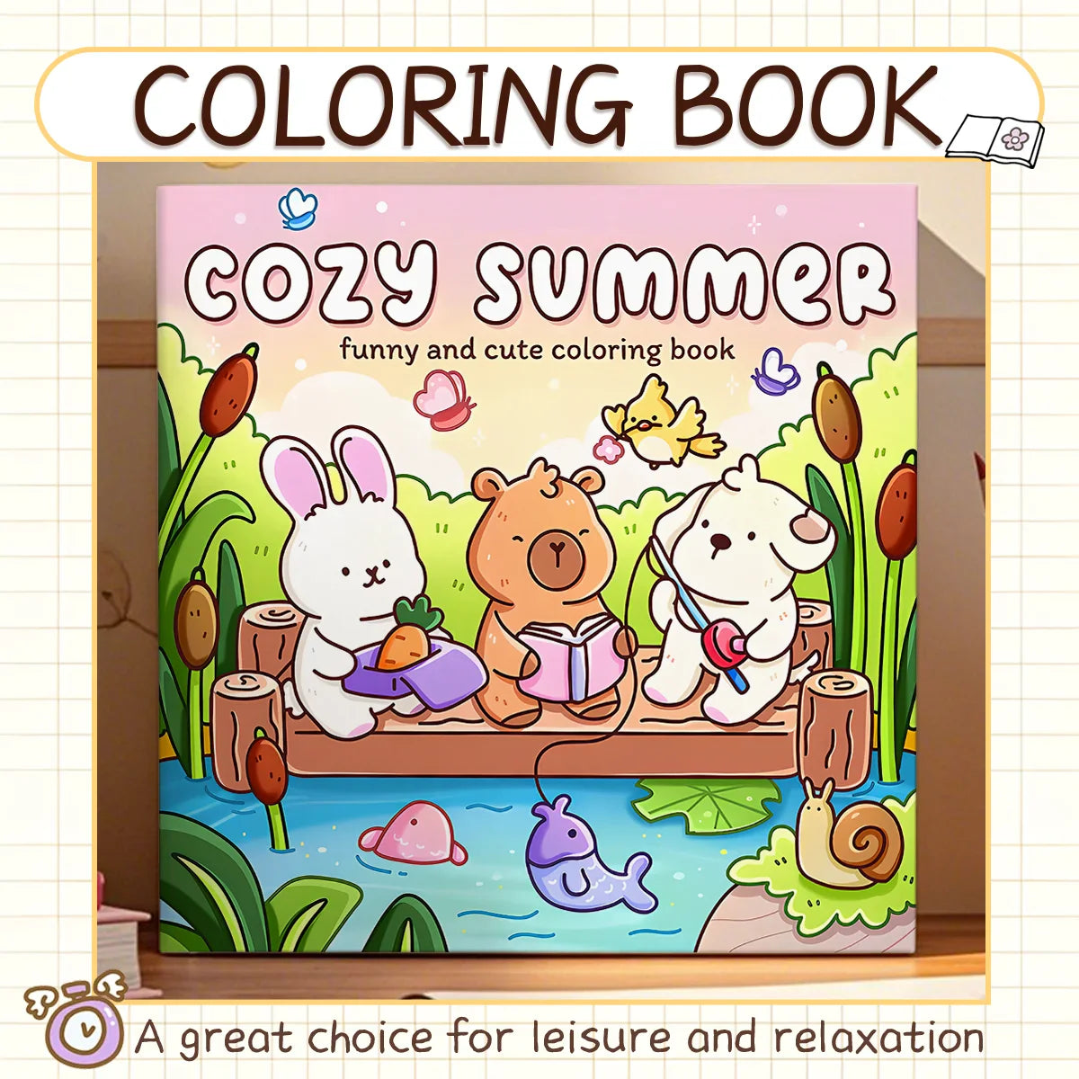 Charming Summer Coloring Book