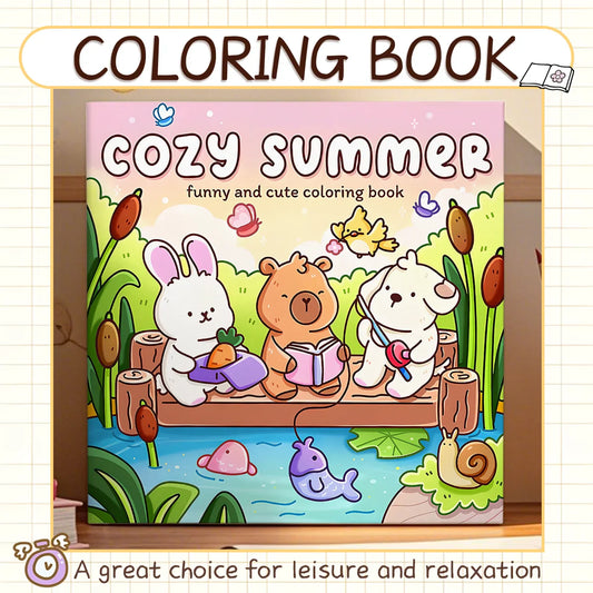 Charming Summer Coloring Book