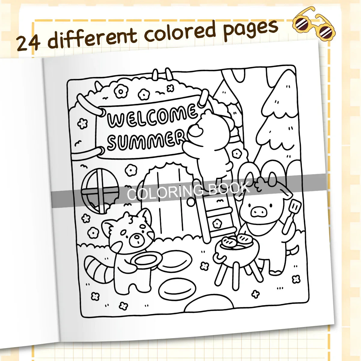 Charming Summer Coloring Book