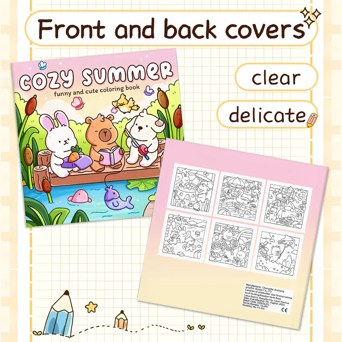 Charming Summer Coloring Book