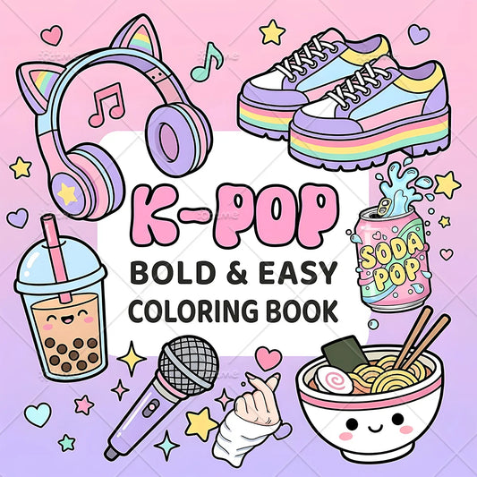 K-POP Relaxation Coloring Fun