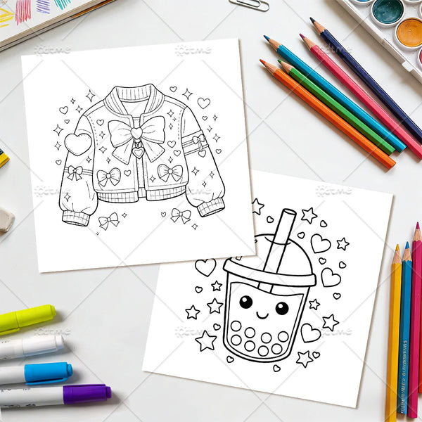 K-POP Relaxation Coloring Fun