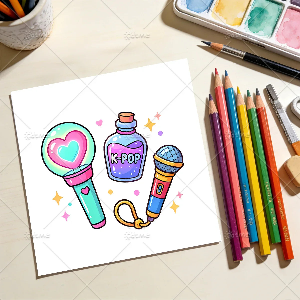 K-POP Relaxation Coloring Fun