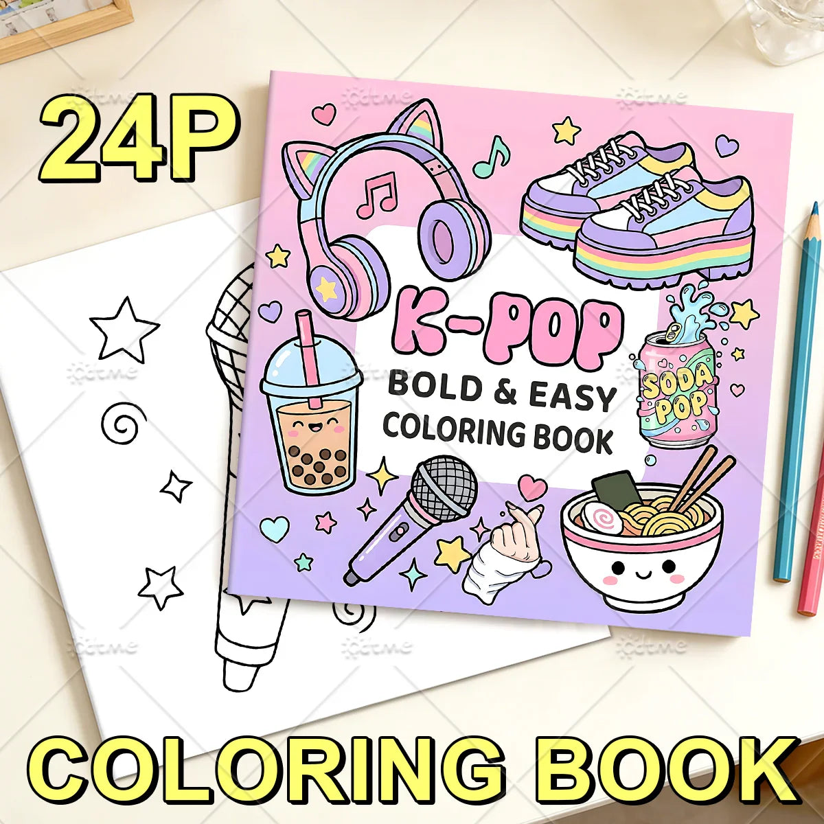 K-POP Relaxation Coloring Fun