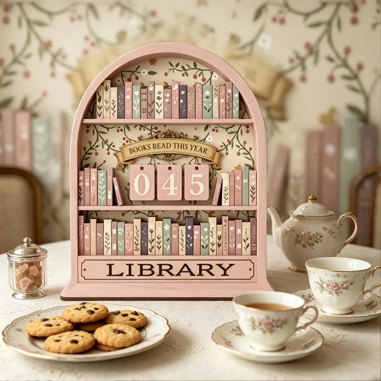 Charming Book Count Decor