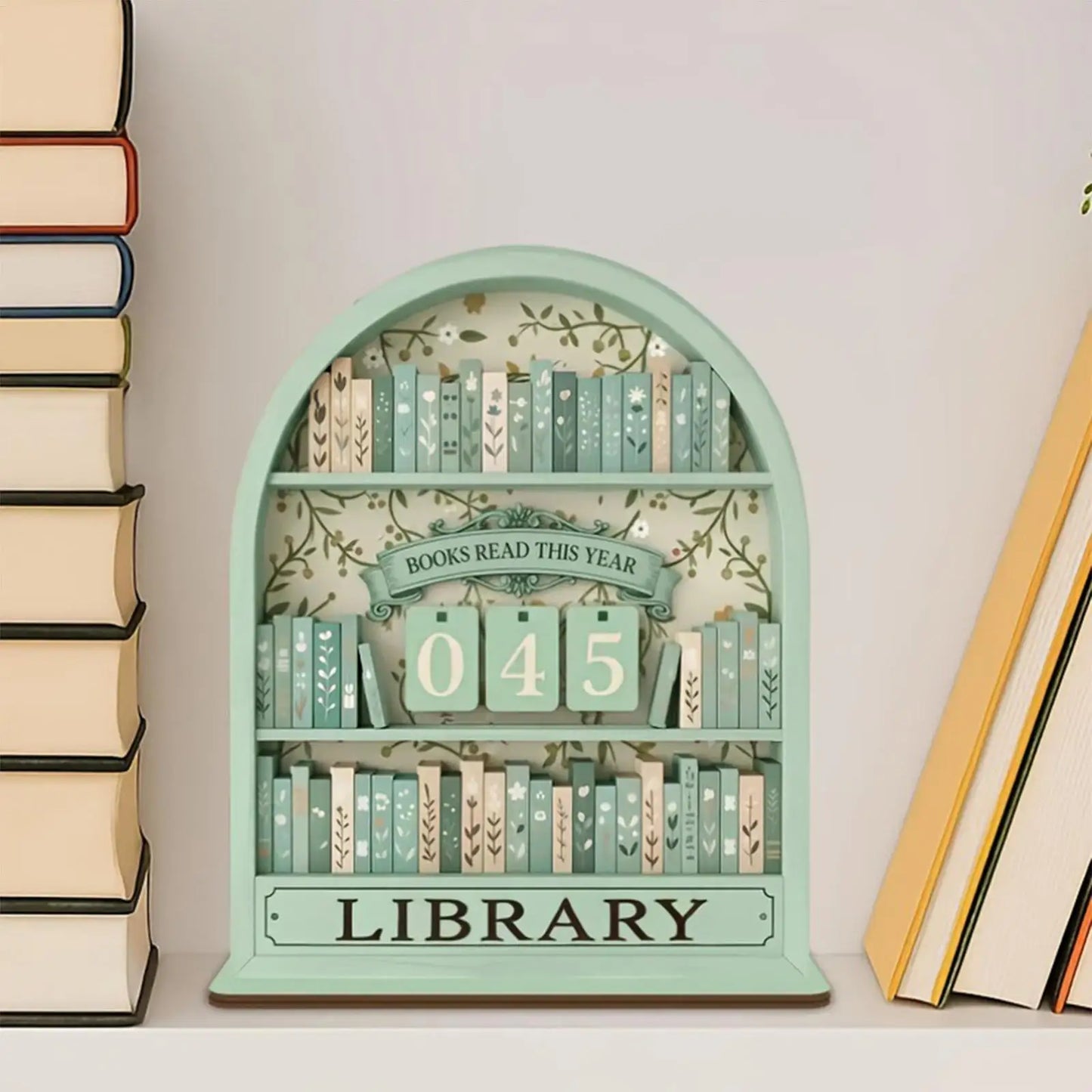 Charming Book Count Decor
